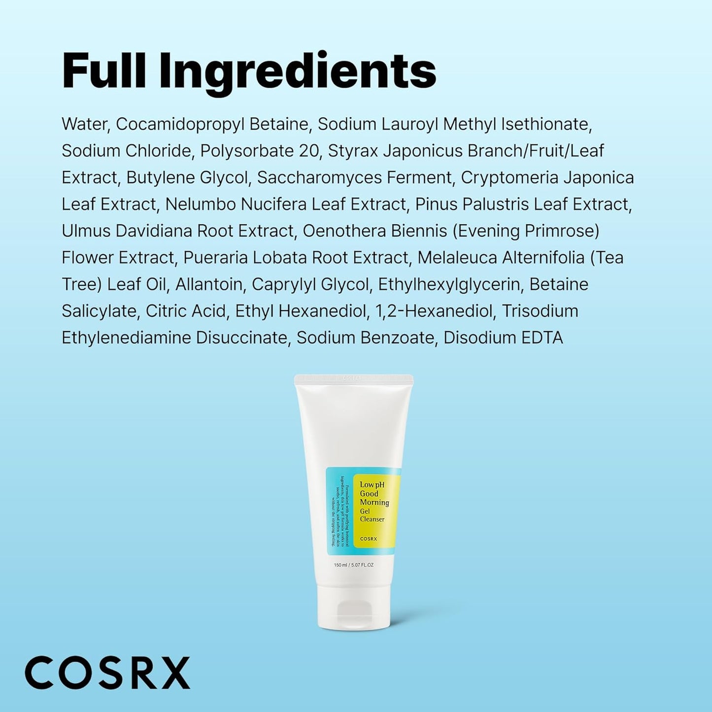 Cosrx low ph good morning gel cleanser 150ml