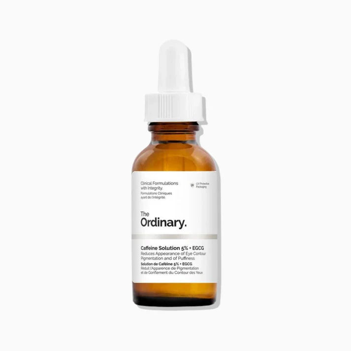 The Ordinary Caffeine Solution 5% + EGCG, 30 ml Depuffing Eye Serum for Dark Circles and Tired Eyes