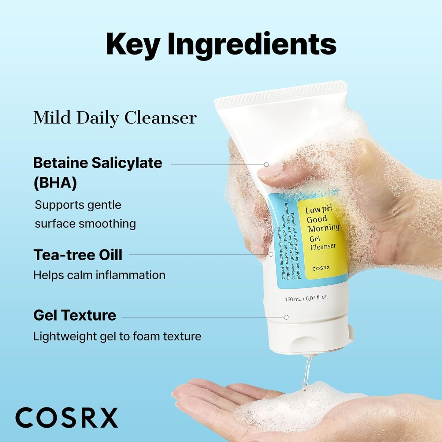Cosrx low ph good morning gel cleanser 150ml