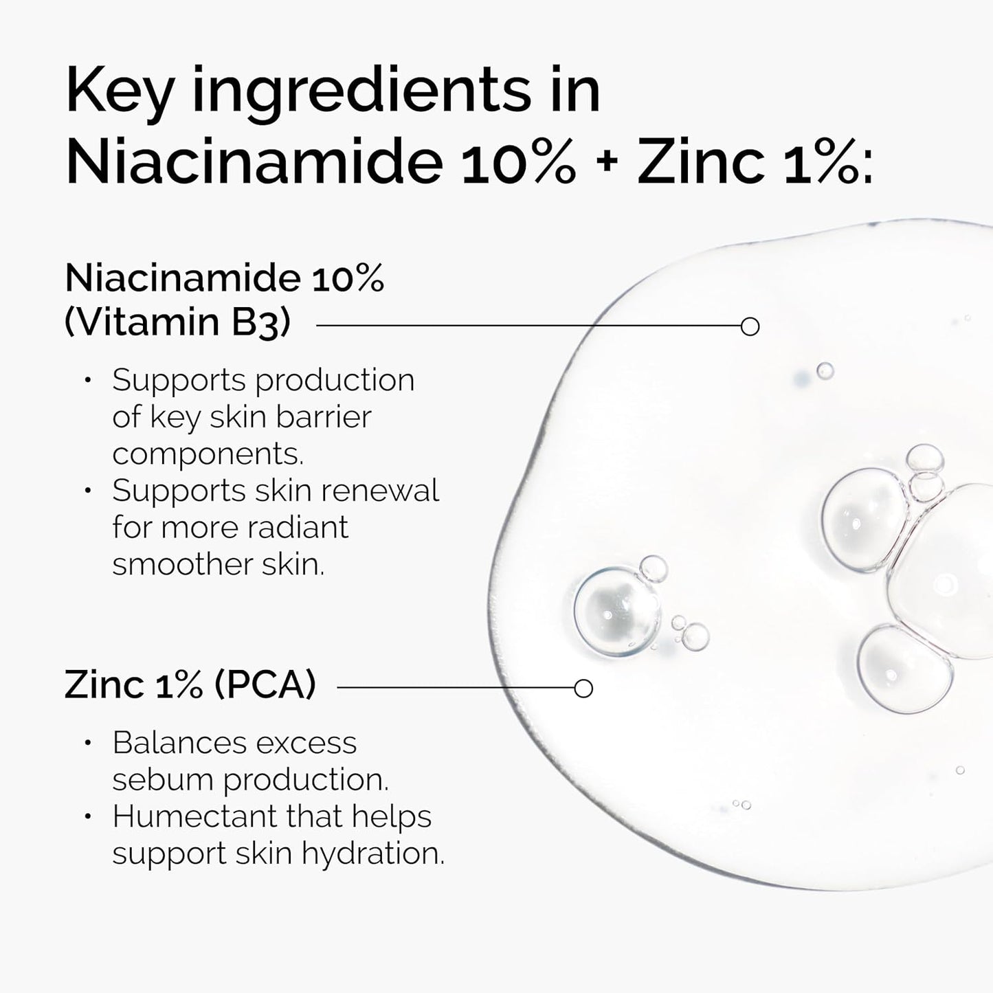 The Ordinary Niacinamide 10% + Zinc 1%, 30 ml  Smoothing Serum for Blemish-Prone Skin