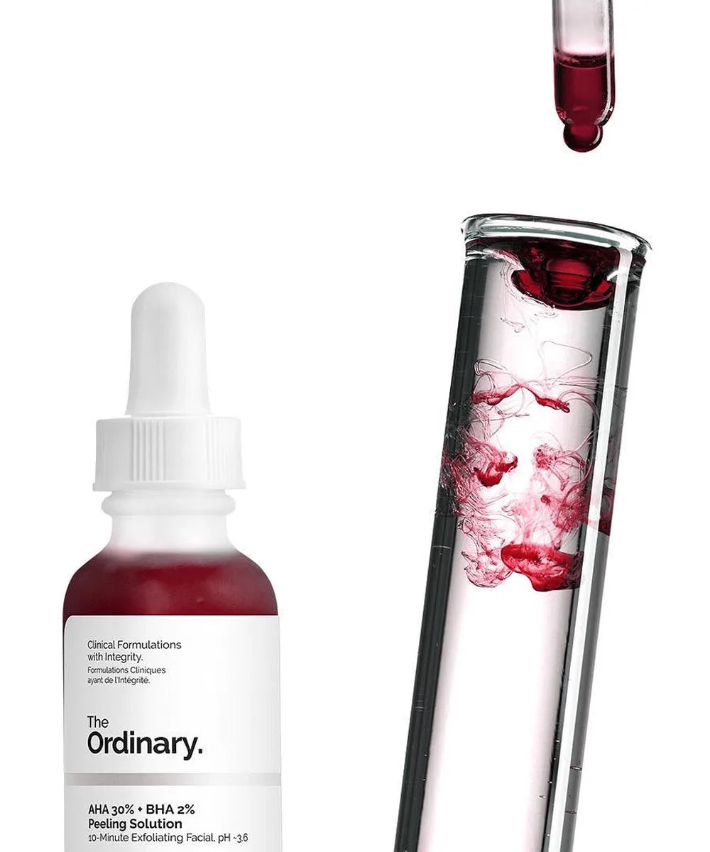 The Ordinary AHA 30% + BHA 2% 30 ml  Peeling Solution, Advanced Exfoliating Peel for Brighter Skin