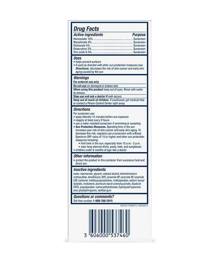 CeraVe AM/Jour Oil-Free Facial Moisturizing Lotion, 89ML