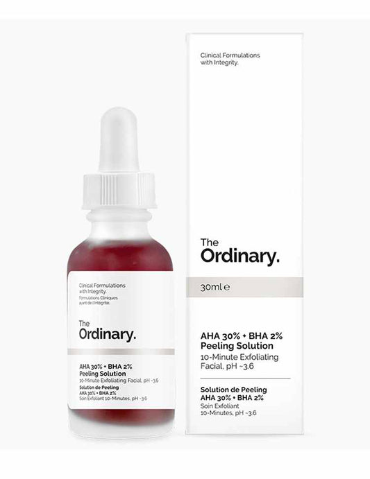 The Ordinary AHA 30% + BHA 2% 30 ml  Peeling Solution, Advanced Exfoliating Peel for Brighter Skin