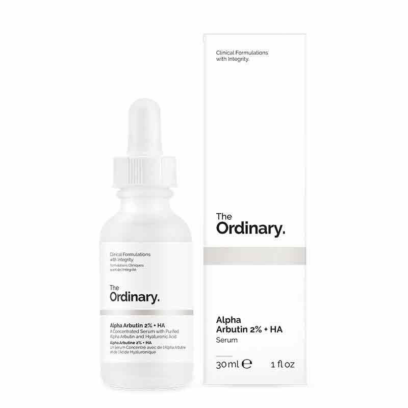 The Ordinary Alpha Arbutin 2% HA + Hyaluronic Acid, Brightens Skin and Targets Dark Spots