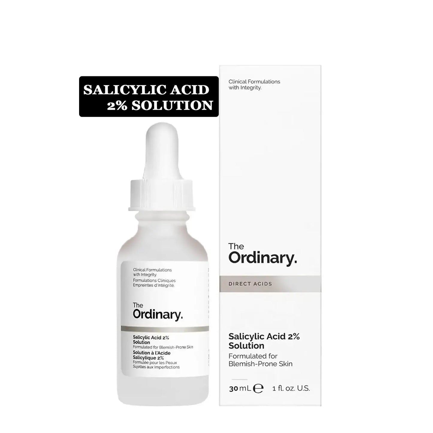 The Ordinary Salicylic Acid 2% 30 ml Solution, Acne-Fighting Serum for Blemish-Prone Skin