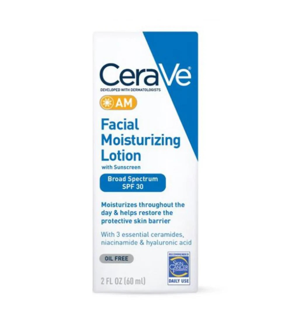 CeraVe AM/Jour Oil-Free Facial Moisturizing Lotion, 89ML